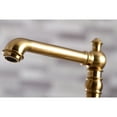 thumbnail image 3 of Kingston Brass KS7277PXBS English Country Bridge Kitchen Faucet with Brass Side Sprayer, Brushed Brass, 3 of 8