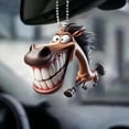 thumbnail image 5 of Big Mouth Horse-Shaped Plush Car Pendant with Multi-Functional Use for Car Interior Decoration, 5 of 7