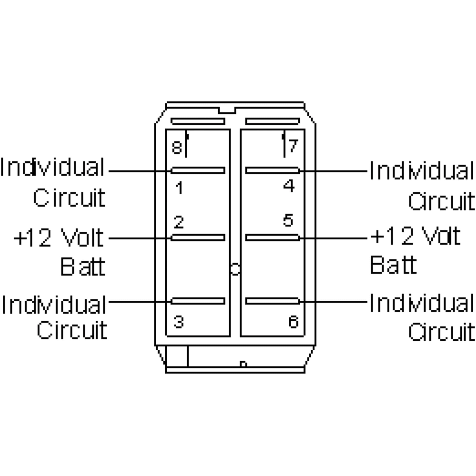 Sea Dog 420218-1 Illuminating Contura Rocker Switch, On/Off/On DPDT, 12V 20A 1 thumbnail image