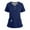 navy, variant on Medical Scrub Set for Women, Modern V-Neck Scrub Top & Jogger Scrub Pants with Multi Pockets Professionals Soft Stretch Athletic Nursing Uniform Workwear (Blue)