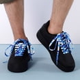 thumbnail image 6 of 1Pair 24 36 45 63 72 Inch Flat Shoelaces Replacement for Sneakers Blue Leopard, 6 of 8