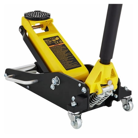 1.5 Ton Low Profile Floor Jack - Dual Pump, 3300lbs Capacity, Aluminum Steel Racing Jack for Cars, Trucks & SUVs