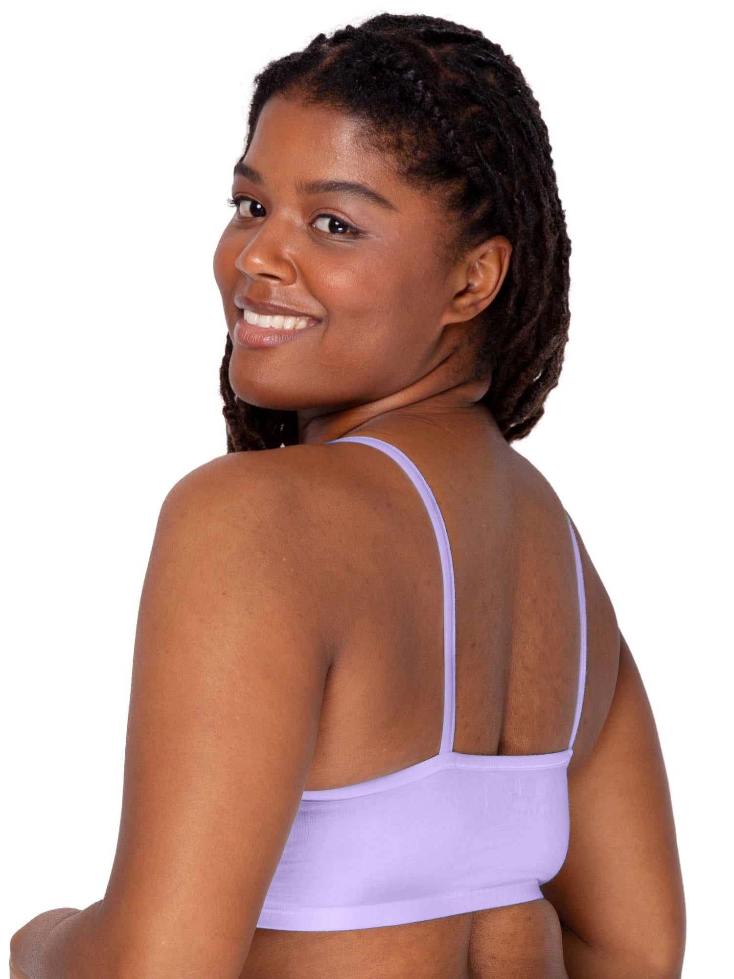 Fruit of the Loom Women's Spaghetti Strap Cotton Sports Bra, 3-Pack, Style 9036