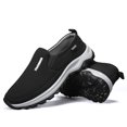 thumbnail image 6 of Men's Slip‑On Low Top Casual Walking Shoes, Fabric Upper Footwear with Curved Multi‑Tone Rugged Outsole for Daily Strolls and Light Travel Activities, 6 of 9