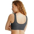 thumbnail image 2 of Hanes Cozy Seamless Women's Wireless Bra Gravel Grey Heather S, 2 of 3