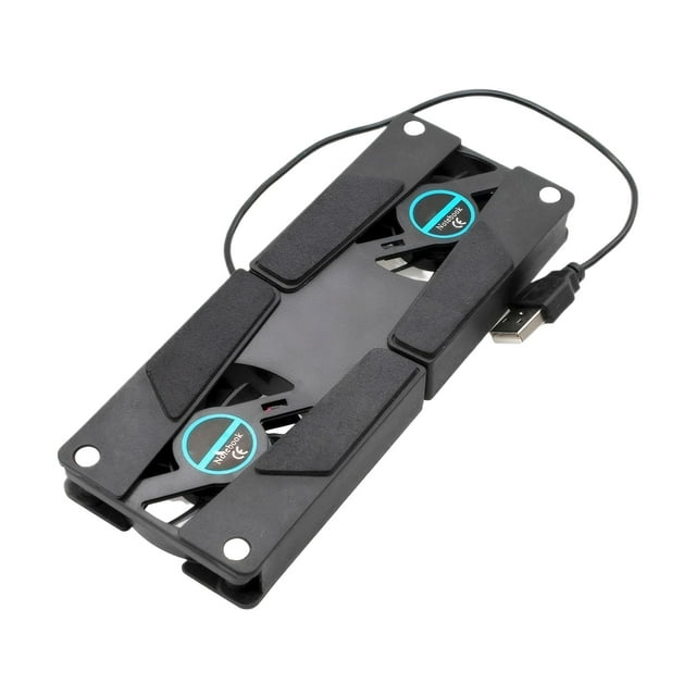 Soporte para computadora portátil Seitruly con ventiladores de refrigeración duales negro