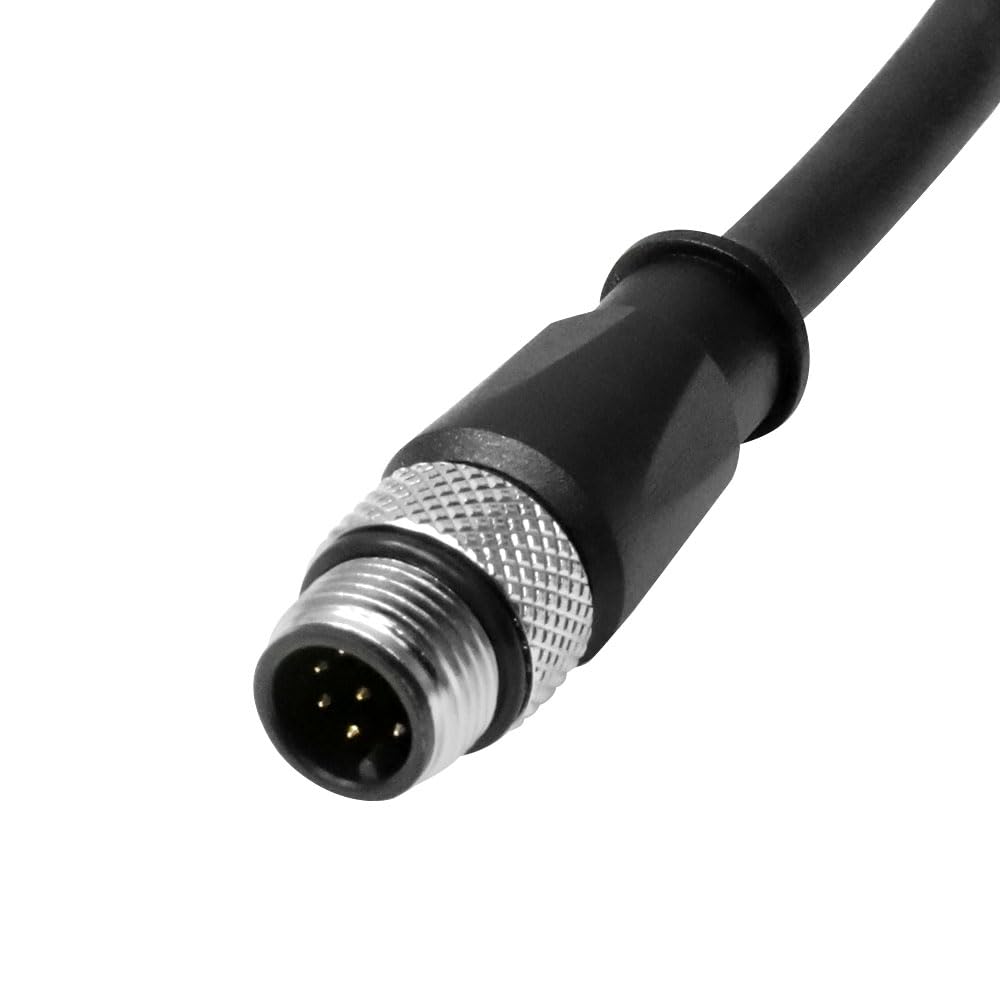 Alvin's Cables M12 A-Code 8 Pin Male to 8 Pin Female Cat6a High-Flex Shielded Sensor Actuator Cable for Cognex Industrial Camera 6.56ft