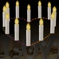 thumbnail image 6 of TETOU Flameless Candles Christmas Tree Decor Led Flickering Lights Battery Operated with Remote Timer/Clips Christmas Trees Decor, 6 of 7