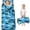 Dachshund and Polka Dot Blue Pattern, variant on Puppy and Dog Paw Print Blue Teens Toddler Nap Mat with Pillow, Sleeping Mat Bag for Preschool Daycare 59"x22"