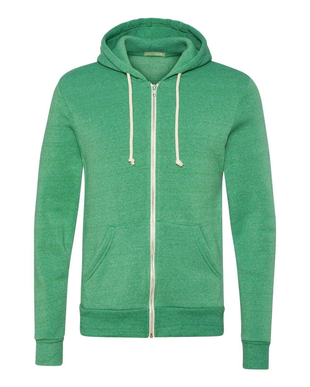 mens green zip hoodie