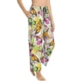 thumbnail image 2 of Naloa Butterflies2 Print Women’s Ultra-Soft Comfy Pajama Lounge Pants with Pockets & Drawstring, 2 of 8