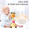 thumbnail image 2 of CYFW Interactive Giraffe Companion - Talking & Dancing Animatronic Plush with 120 Songs, Voice-Repeating Sensory Toy for Baby Tummy Time, 2 of 7