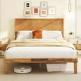 thumbnail image 2 of Gymax Full Size Bed Frame w/Headboard Wooden Slats Support 9'' Under-bed Storage Space, 2 of 10
