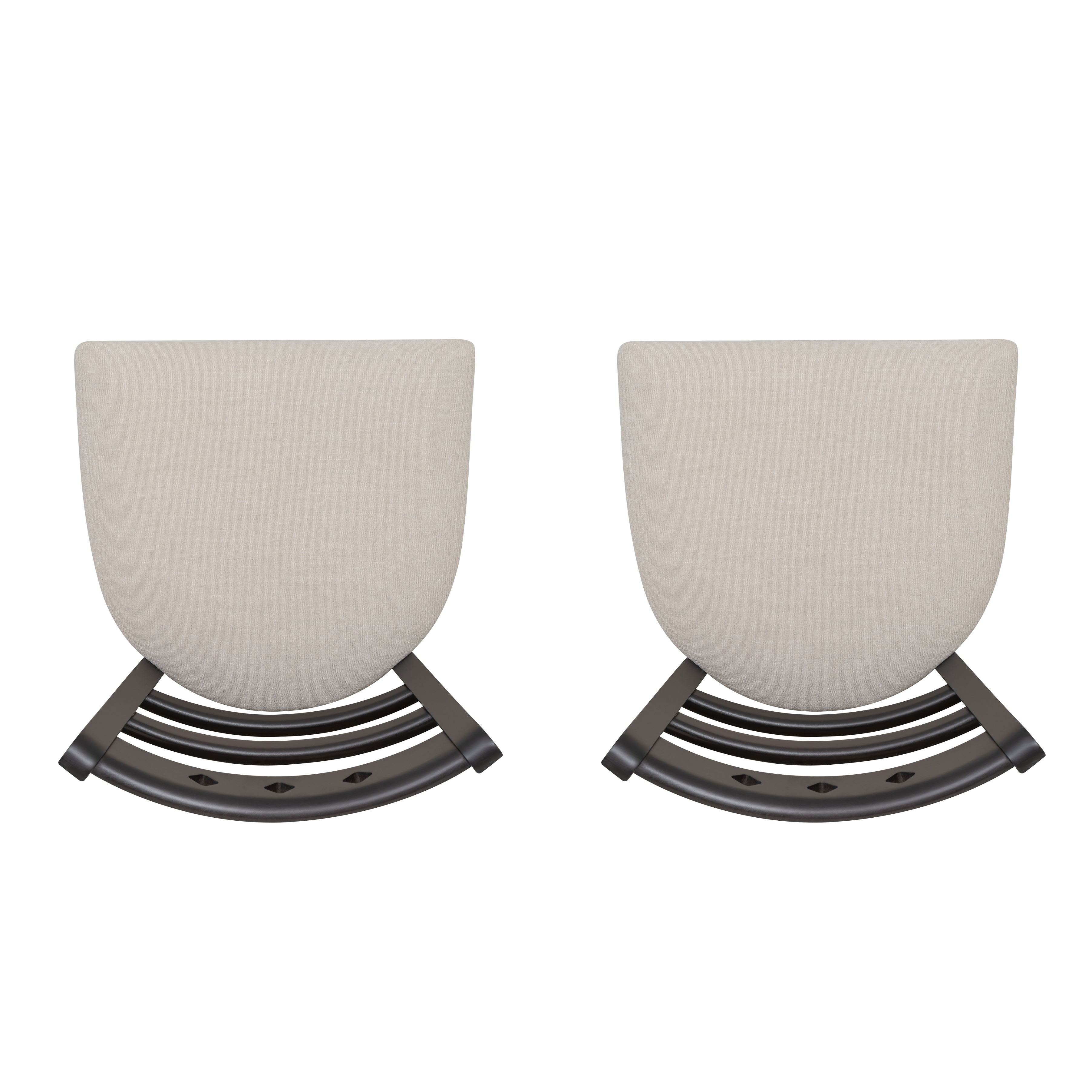 Linon Durand 24" Indoor Counter Stool, Set of 2, Espresso/Gray
