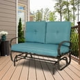 thumbnail image 2 of Kozyard Cozy Outdoor Patio Rocking Love Seats Glider Swing Bench/Rocker ( Blue ), 2 of 7