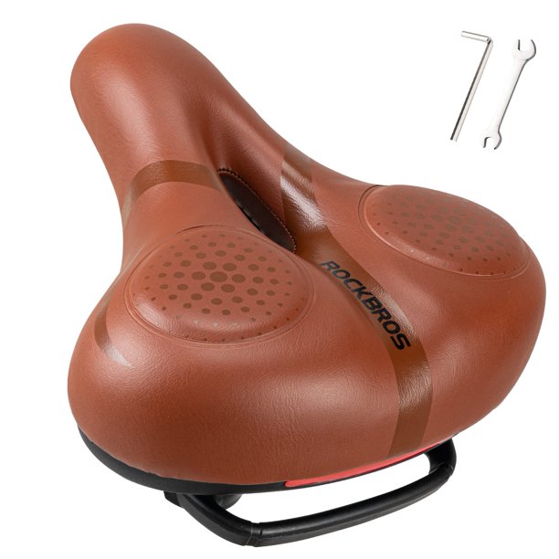 Asiento de bicicleta ROCKBROS Comfort Wide Gel de repuesto impermeable
