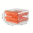 thumbnail image 3 of Powiller Egg Organize Refrigerator Accessories Orange Stackable, 3 of 7