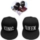 thumbnail image 1 of Letter Baseball Cap,for Couples Embroidered Rapper Cap Letter Print - Pack of 2, black, 1 of 5