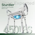 thumbnail image 3 of Silla de Ducha Giratoria Agrish para 204 kg con Brazos y Respaldo, 3 of 8