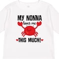 thumbnail image 4 of Inktastic Nonna Loves Me Grandson Boys or Girls Long Sleeve Toddler T-Shirt, 4 of 5