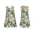 thumbnail image 7 of Fotbe Palm Trees and Tropical Pattern Women’s Summer Tank Midi Dress – Sleeveless A-Line Dress, Floral T-Shirt Dress, Casual Flowing Beach Sundress, 7 of 7