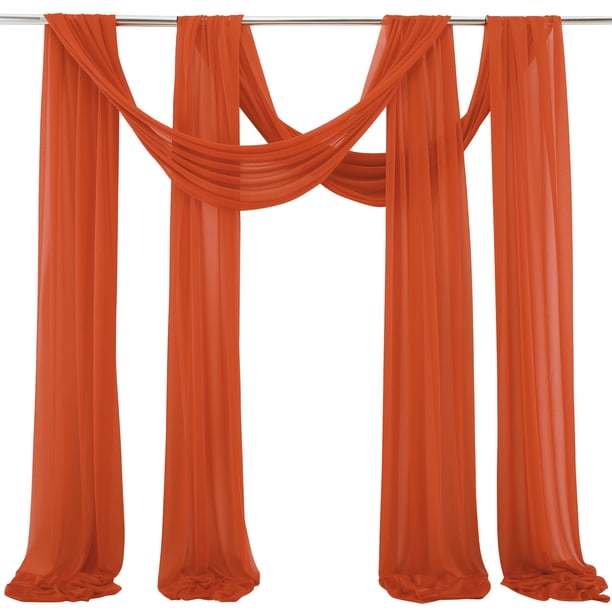 Cortinas de tela de gasa, tela de gasa con arco de boda, decoración de boda, cortinas con arco de boda, funcionalidad versátil