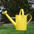 thumbnail image 2 of Watering Can Metal Watering Pot with Handle and Rosehead Modern Style, 11.4”W x 4.72”D x 8.66”H, 55 Oz.,Yellow, 2 of 7