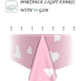 thumbnail image 3 of 60x84 Inch Children Rectangular Tablecloth Cartoon Sky Cloud Pink Table Cloth Washable Durable Table Cover Suitable for Kids'' Room Bedroom Birthday Party Baby Shower, 3 of 7
