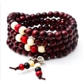 thumbnail image 5 of Pulsera de cuentas de regalo de sándalo caliente, pequeño regalo, pulsera de 108 cuentas de madera, 5 of 5