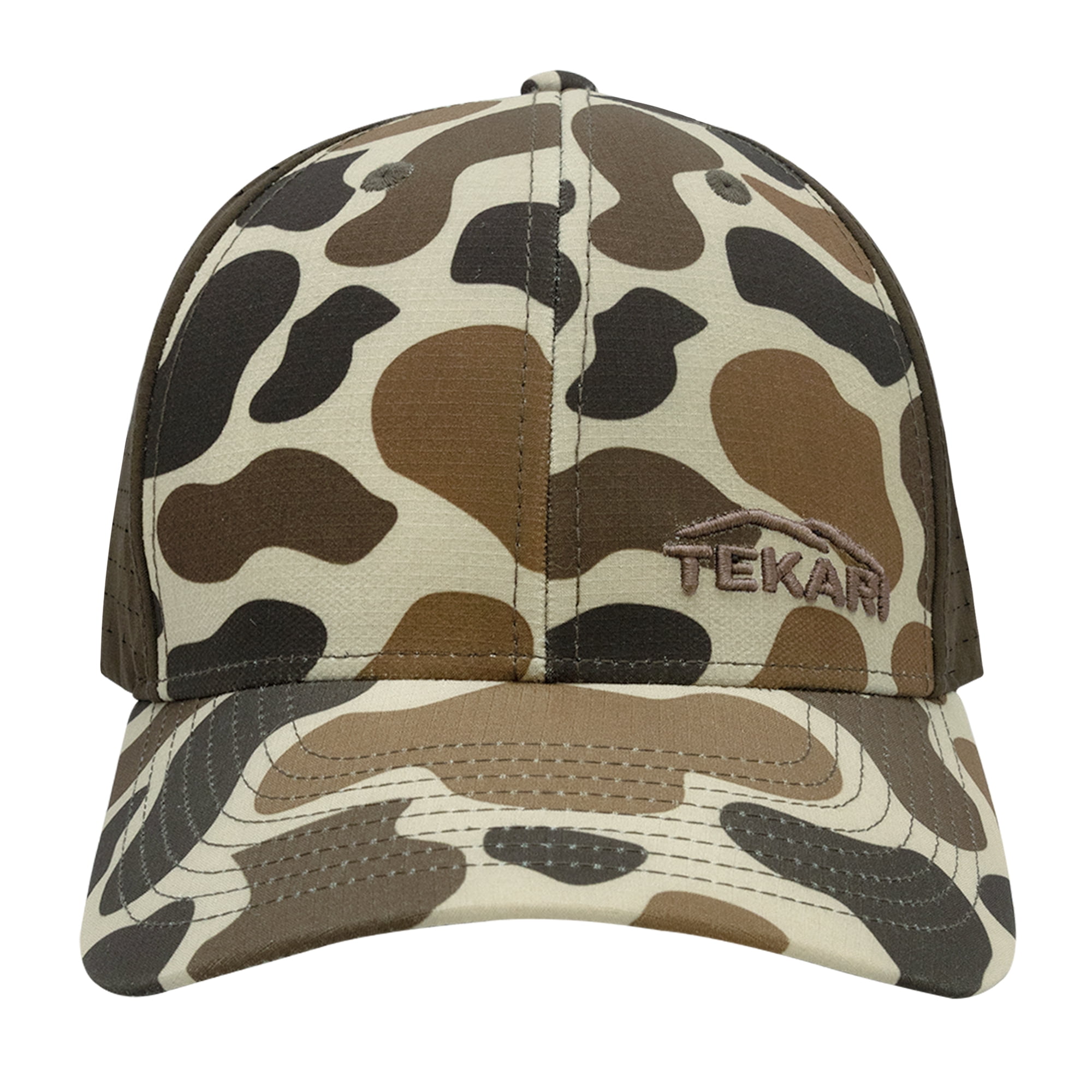5 Panel Camo Ripstop Laser Cut Snap Back Curved Bill, OSFM