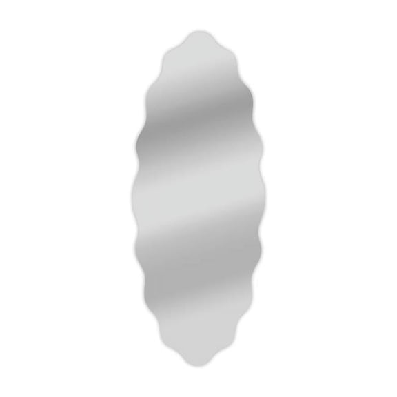 Chloe Lighting CH7M010SV49-VOV 35 in. Reflection Verical & Horizontal Hanging Arched-Rectangle Shaped Frameless Wall Mirror