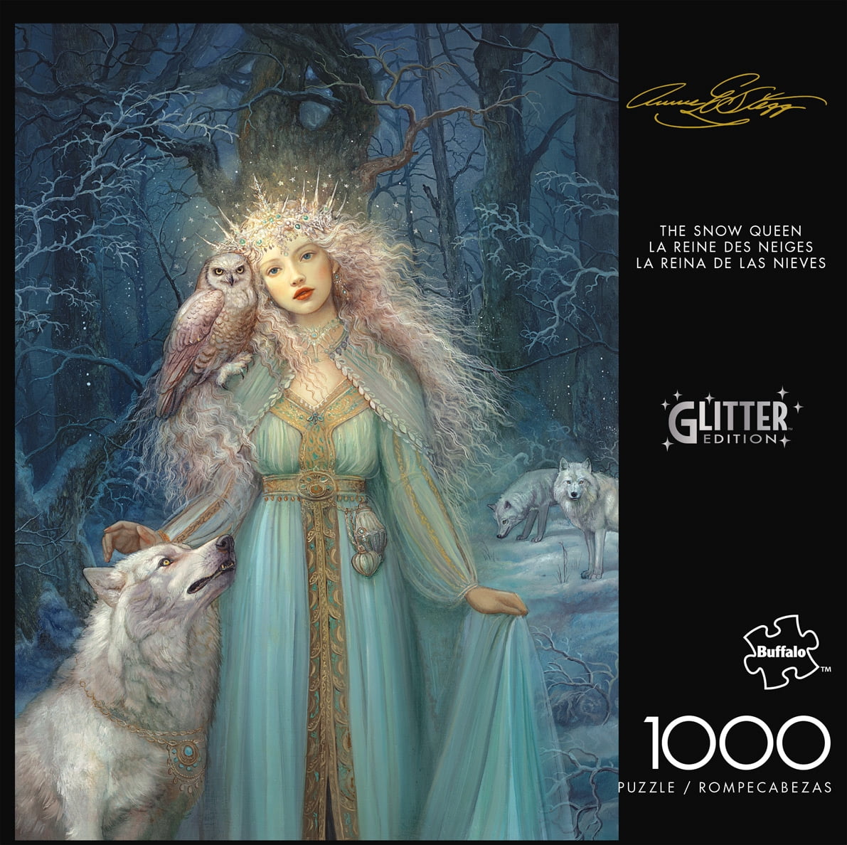 Buffalo Games The Snow Queen 1000-Piece 26.75 x 19.75-Inch Interlocking Jigsaw Puzzle for Adults Ages 14+