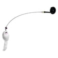 thumbnail image 3 of Interactive Cat Teaser Rod Toy with Suction Cup Having Fun Exerciser Playing White, 3 of 7