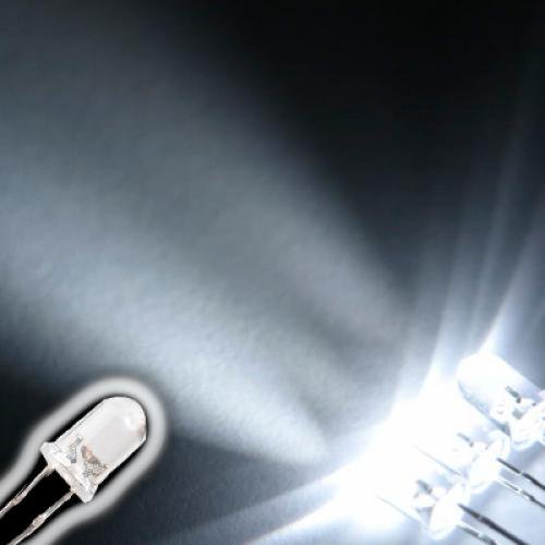 Diodo Emisor LED Blanco 5mm 15000MCD 100pcs Sunnimix
