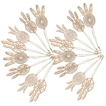 HORIALENCE 40Pcs Dream Catcher Pendants Round Wooden Wall Decor for Bedroom Family and Friends