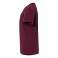 thumbnail image 3 of Next Level Boys' Maroon Cotton Premium Short-sleeved Crew T-shirt, 3 of 4