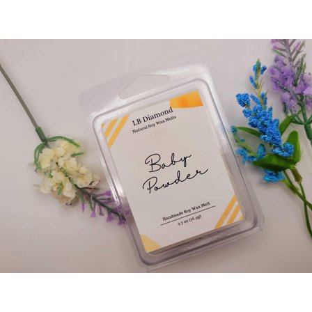 Baby Powder Wax Melt, 100% Soy, Handmade, Essential Oil, Eco-friendly, 2.7 oz