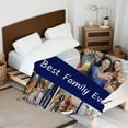 thumbnail image 4 of Custom Blanket Customized Blankets with Photos Personalized Picture Blankets Customizable Blanket Throw with Picture Upload Customized Gift for Man Women Couple Valentine 4 Sizes 4 Photo Collage, 4 of 6