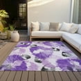 thumbnail image 4 of Dalyn Rugs Machine Washable Indoor/Outdoor Chantille ACN2132 Purple 3' x 5' Rug, 4 of 9