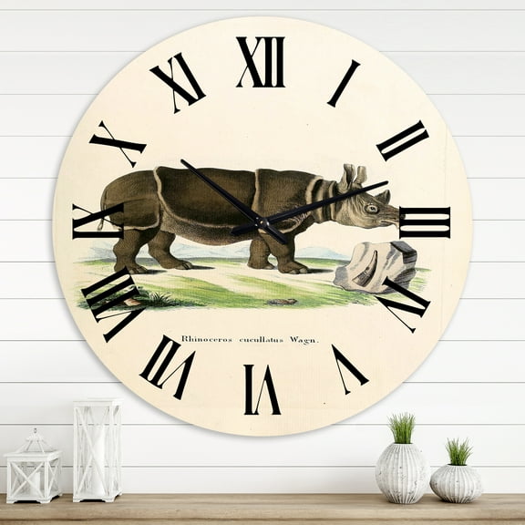 Designart 1 in Farmhouse Wall Clock