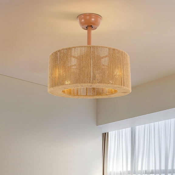 42in Crystal Ceiling Fan with Light and Remote Gold Retractable 5-Blade Fan with 6 Speeds & 1/2/4H Timer