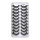 thumbnail image 1 of Pestañas postizas de visón sintético, paquete de 10 pares, pestañas 8D dramáticas, estilo ojo de gato con volumen, paquete múltiple de pestañas de visón, 1 of 4