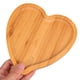 thumbnail image 3 of EeaseMX Bandeja de madera de bambú ecológica con forma de corazón, 2 unidades, para servir comida, té, café, pan, fruta, aperitivos, para hotel, restaurante y hogar., 3 of 8