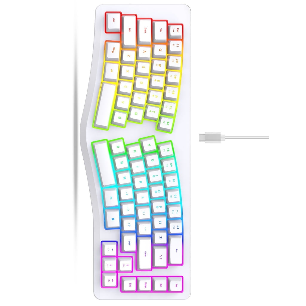 Rgbs Illuminateds Wireds Keyboards With Lasers Engraveds ABS Keycaps 25 Key Rollover Quiet Typing For Computers