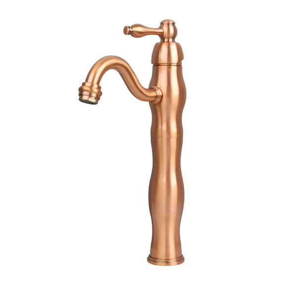 One-Handle Copper Bathroom Vessel Faucet