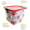 thumbnail image 6 of Open Box HOMZ 31 Qt Holiday Plastic Container w/ Latching Handles (4 Pack), 6 of 6