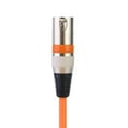 thumbnail image 3 of Cable DMX Tmvgtek de 5.9 Pies Conector XLR Macho A Hembra naranja, 3 of 4
