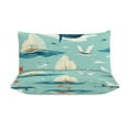 thumbnail image 4 of 3PCS Retro Sail Duvet Cover Set Twin, 1 Duvet Cover And 2 Pillowcase, Duvet Cover for Kids Girls Boys And Teens, 4 of 6