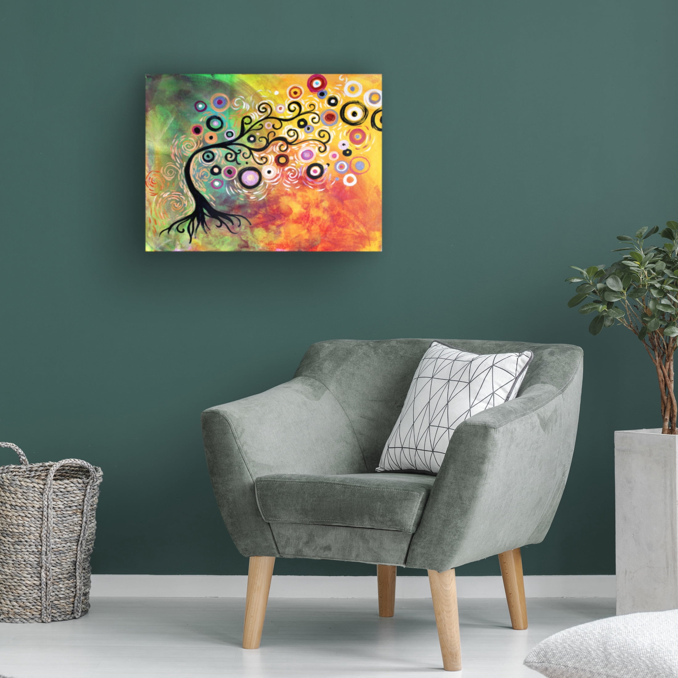 Canvas Wall Art - Natasha Wescoat 'Softly Listening' Wall Art for Living Room, Bedroom, or Office Décor by Trademark Fine Art - 47 x 35 Inches