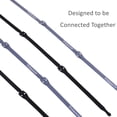 thumbnail image 3 of Attaches de Câble Réutilisables, Pack de 50 Organisateur de Câble de Fixation de Cordon Réglable Trilancer, 20 cm (Noir), 3 of 7